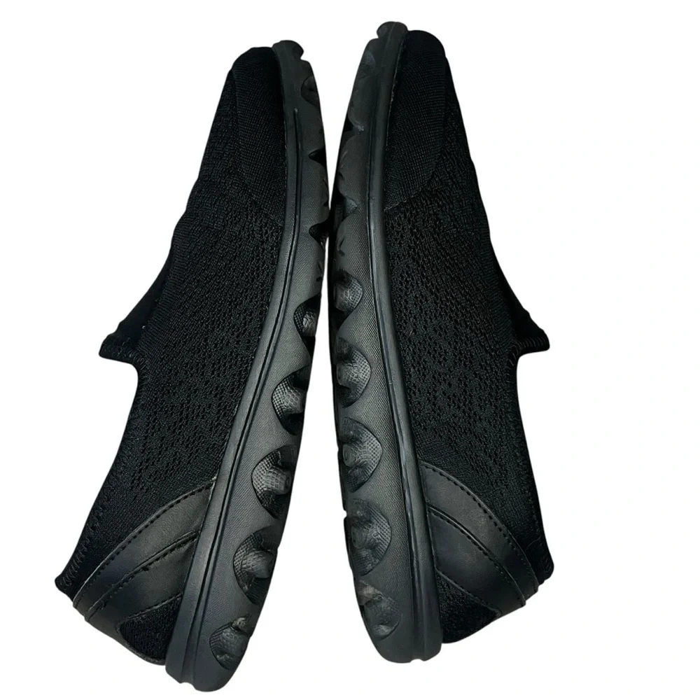 Propet TravelActiv Slip-On Black Sneakers size 9 wide width 4E